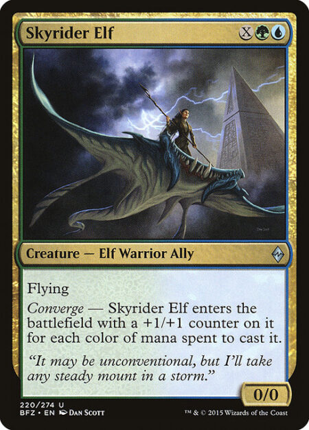 Skyrider Elf - Flying