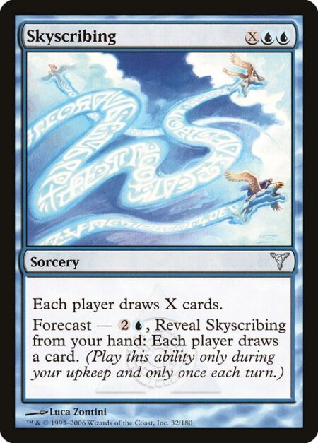 Skyscribing - Each player draws X cards.