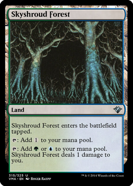 Skyshroud Forest - Skyshroud Forest enters tapped.