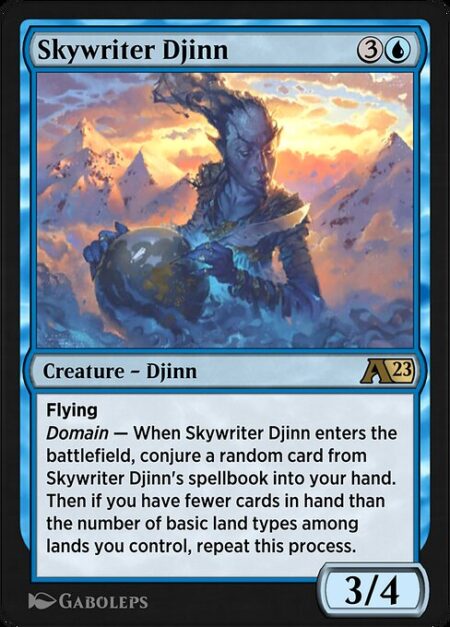 Skywriter Djinn - Flying