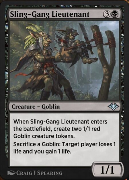 Sling-Gang Lieutenant - When Sling-Gang Lieutenant enters