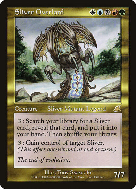 Sliver Overlord - {3}: Search your library for a Sliver card