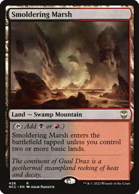 Smoldering Marsh - ({T}: Add {B} or {R}.)