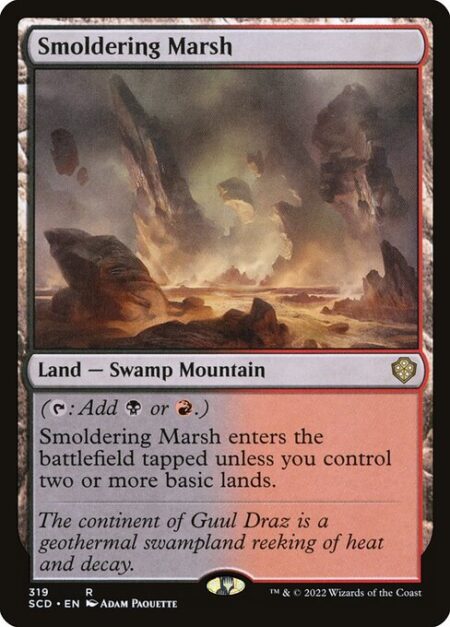 Smoldering Marsh - ({T}: Add {B} or {R}.)