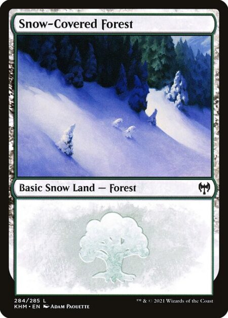 Snow-Covered Forest - ({T}: Add {G}.)