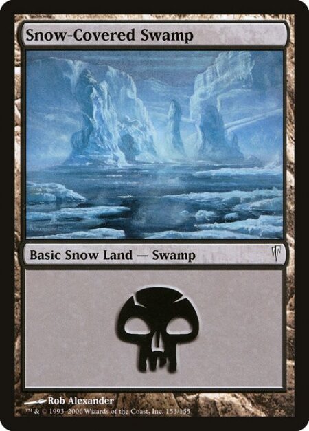 Snow-Covered Swamp - ({T}: Add {B}.)