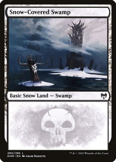 Snow-Covered Swamp - ({T}: Add {B}.)
