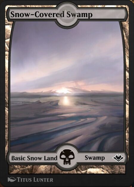 Snow-Covered Swamp - ({T}: Add {B}.)