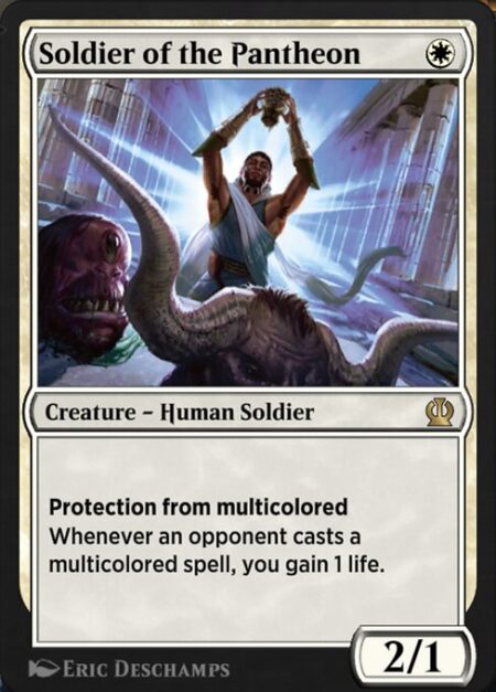 Soldier of the Pantheon - Protection from multicolored