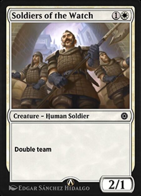 Soldiers of the Watch - Double team