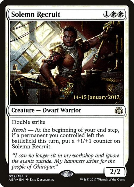 Solemn Recruit - Double strike