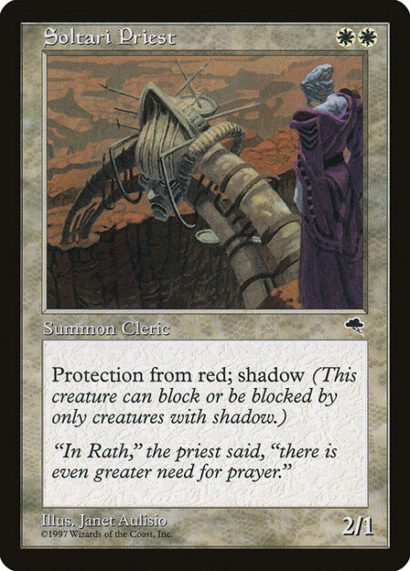 Soltari Priest - Protection from red
