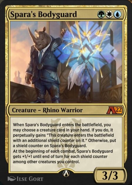 Spara's Bodyguard - When Spara's Bodyguard enters the battlefield