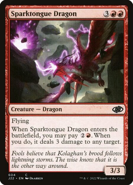 Sparktongue Dragon - Flying