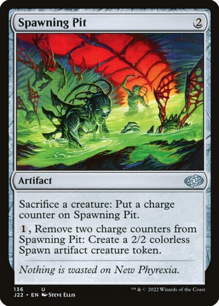 Spawning Pit - Sacrifice a creature: Put a charge counter on Spawning Pit.