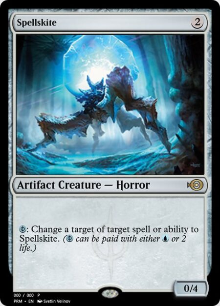 Spellskite - {U/P}: Change a target of target spell or ability to Spellskite. ({U/P} can be paid with either {U} or 2 life.)