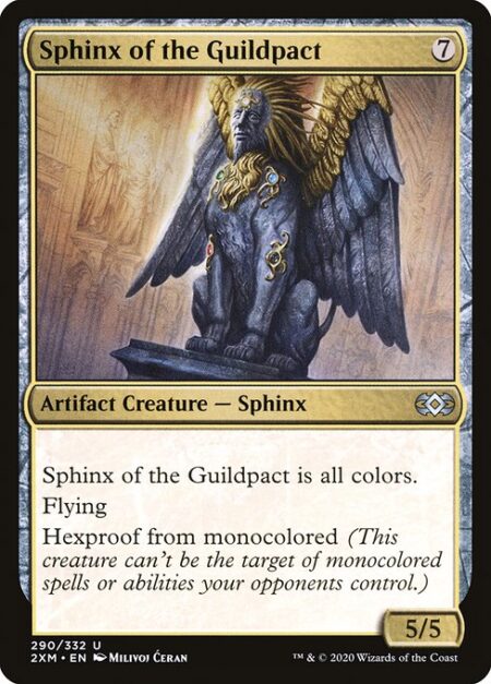 Sphinx of the Guildpact - Sphinx of the Guildpact is all colors.