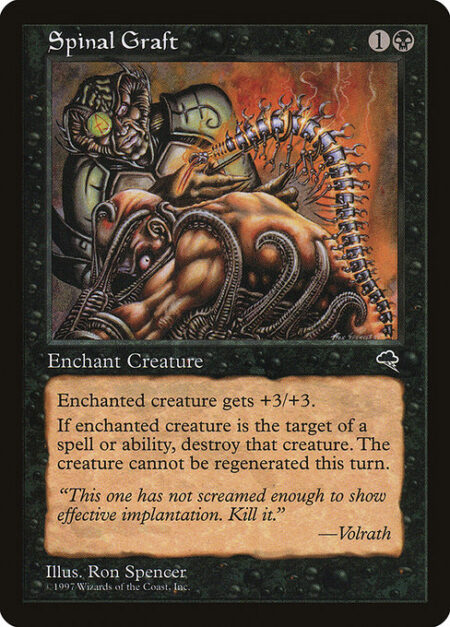 Spinal Graft - Enchant creature