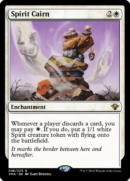 Spirit Cairn - Whenever a player discards a card