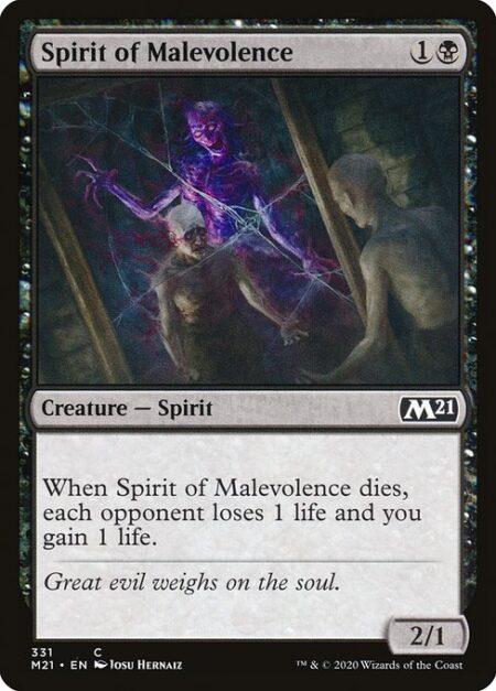 Spirit of Malevolence - When Spirit of Malevolence dies