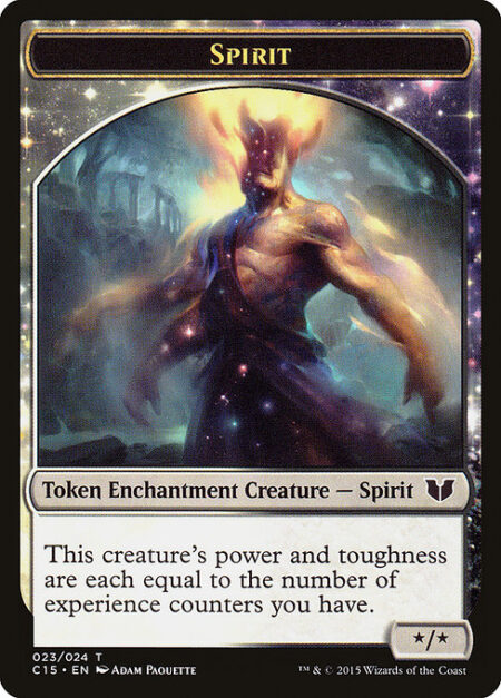 Spirit - This creature's power and toughness are each equal to the number of experience counters you have.