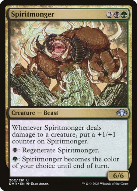 Spiritmonger - Whenever Spiritmonger deals damage to a creature