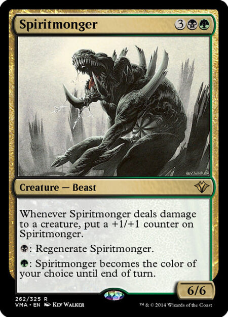 Spiritmonger - Whenever Spiritmonger deals damage to a creature