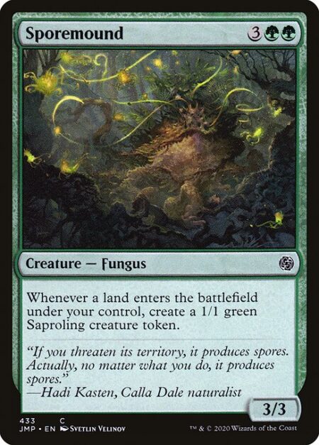 Sporemound - Landfall — Whenever a land you control enters