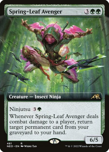 Spring-Leaf Avenger - Ninjutsu {3}{G} ({3}{G}