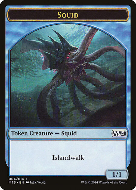 Squid - Islandwalk (This creature can't be blocked as long as defending player controls an Island.)
