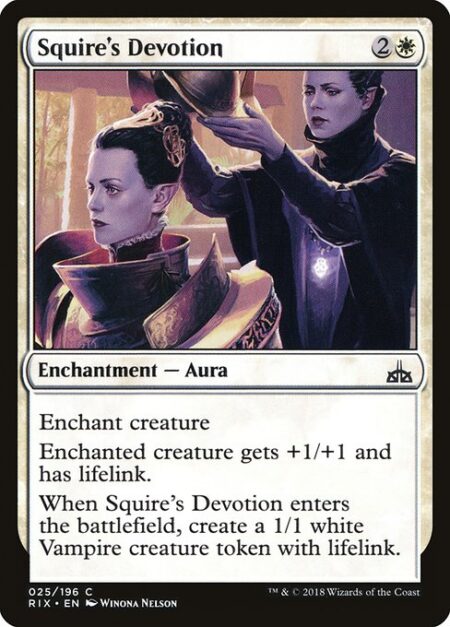 Squire's Devotion - Enchant creature