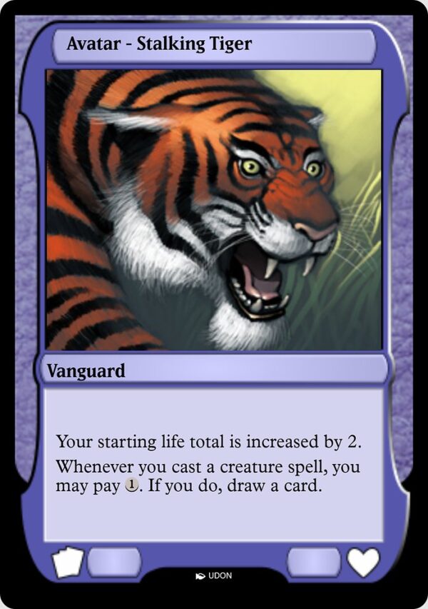 Stalking Tiger Avatar - Whenever you cast a creature spell