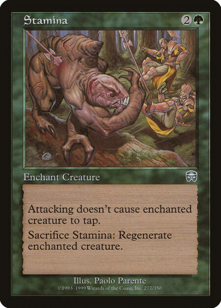 Stamina - Enchant creature