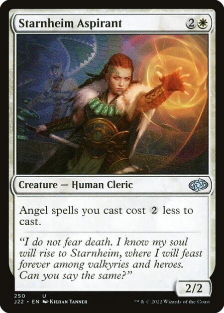 Starnheim Aspirant - Angel spells you cast cost {2} less to cast.