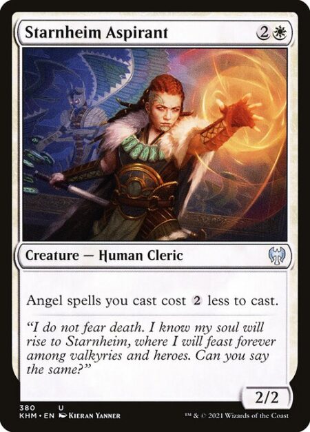 Starnheim Aspirant - Angel spells you cast cost {2} less to cast.