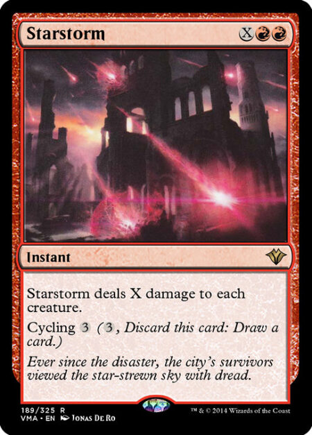 Starstorm - Starstorm deals X damage to each creature.