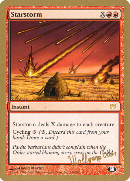 Starstorm - Starstorm deals X damage to each creature.