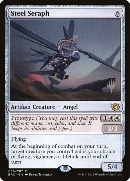 Steel Seraph - Prototype {1}{W}{W} — 3/3 (You may cast this spell with different mana cost