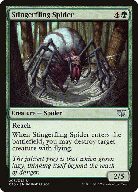 Stingerfling Spider - Reach