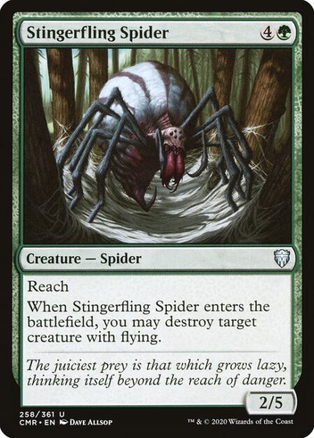 Stingerfling Spider - Reach