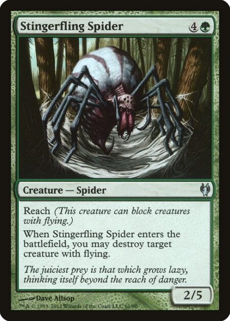 Stingerfling Spider - Reach