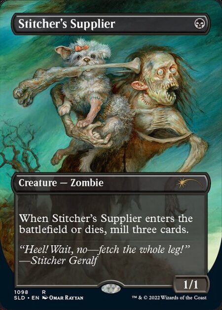 Stitcher's Supplier - When Stitcher's Supplier enters the battlefield or dies