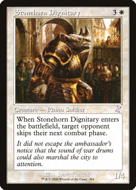 Stonehorn Dignitary - When Stonehorn Dignitary enters