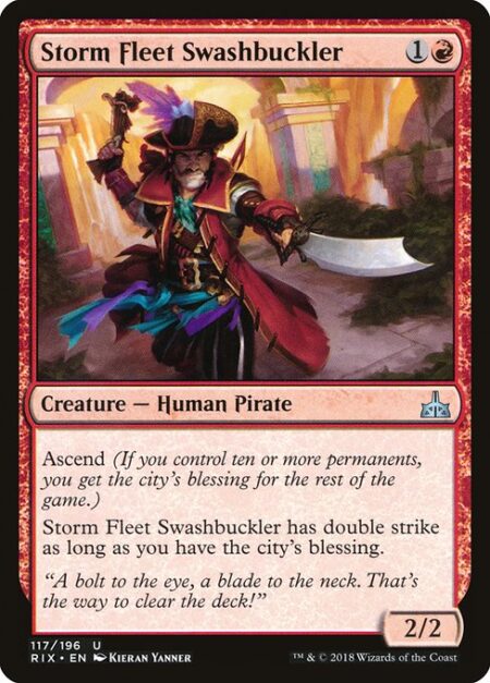 Storm Fleet Swashbuckler - Ascend (If you control ten or more permanents