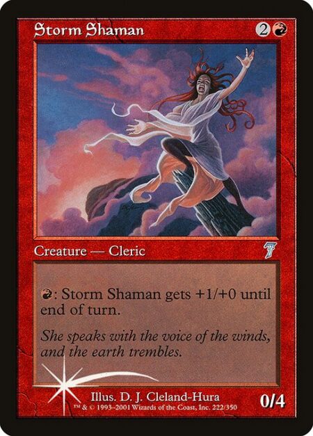 Storm Shaman - {R}: Storm Shaman gets +1/+0 until end of turn.