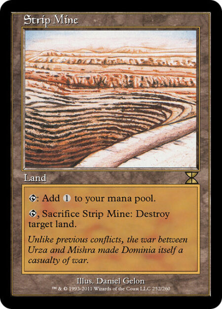 Strip Mine - {T}: Add {C}.