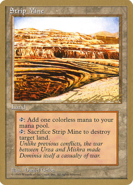 Strip Mine - {T}: Add {C}.