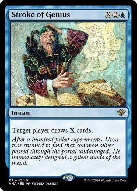 Stroke of Genius - Target player draws X cards.