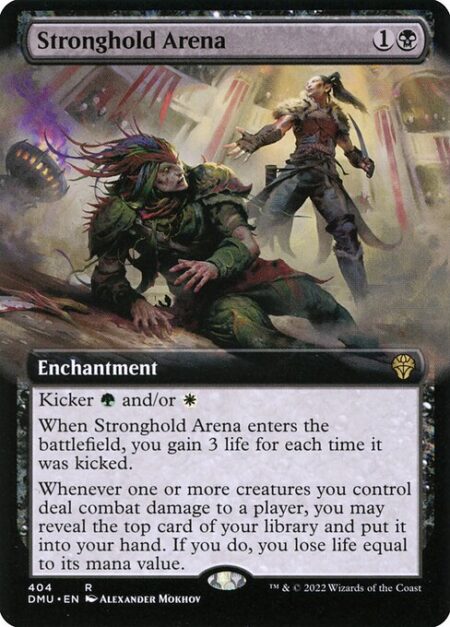 Stronghold Arena - Kicker {G} and/or {W} (You may pay an additional {G} and/or {W} as you cast this spell.)