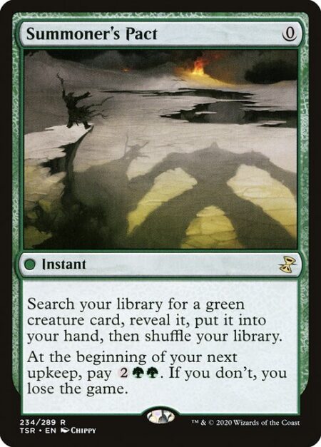 Summoner's Pact - Search your library for a green creature card